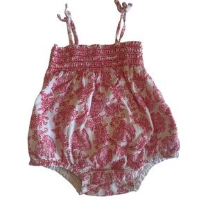 Calypso St. Barth for Target Red and White Romper Size 6 Months